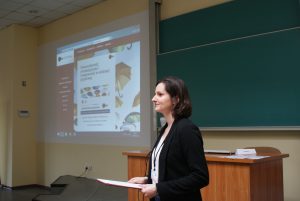 Dr Olga Majchrzak na konferencji nikej