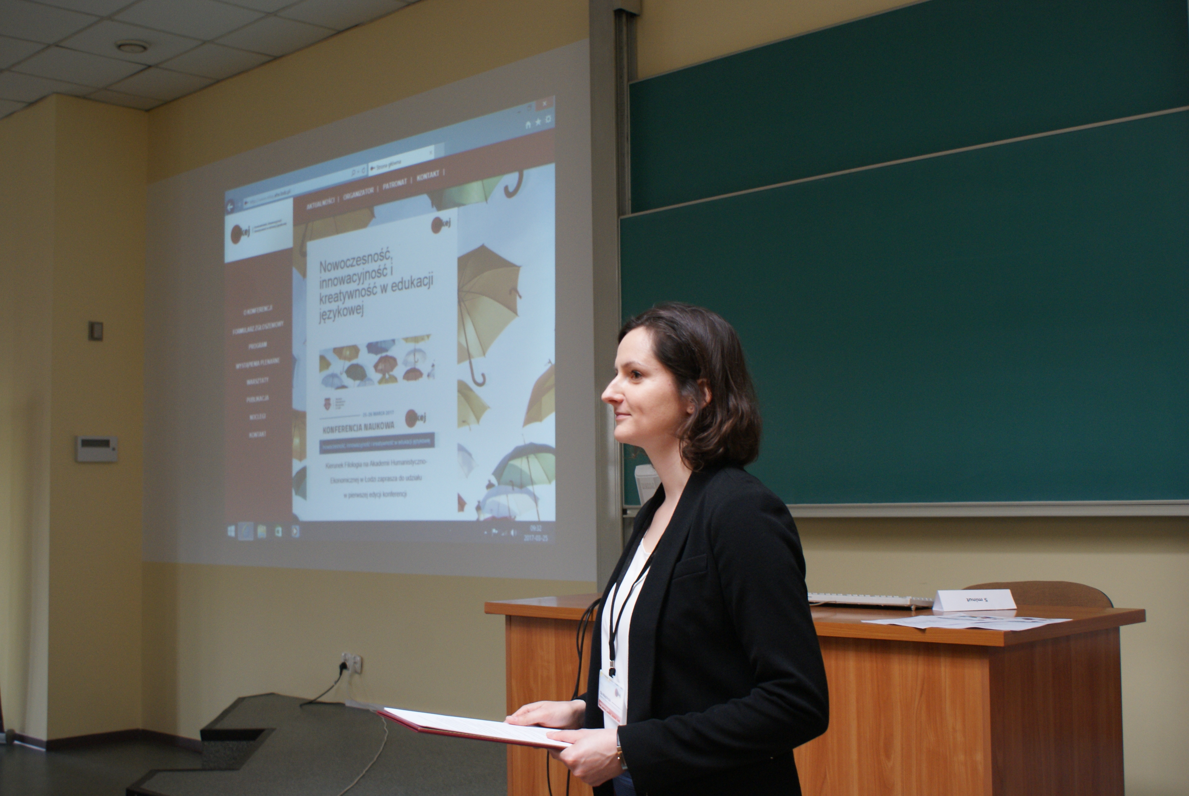 Dr Olga Majchrzak na konferencji nikej