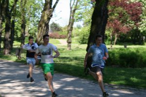 Trening przed Biegiem Ulicą Piotrkowską