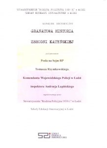 Konkurs Granatowa Historia Zbrodni Katyńskiej