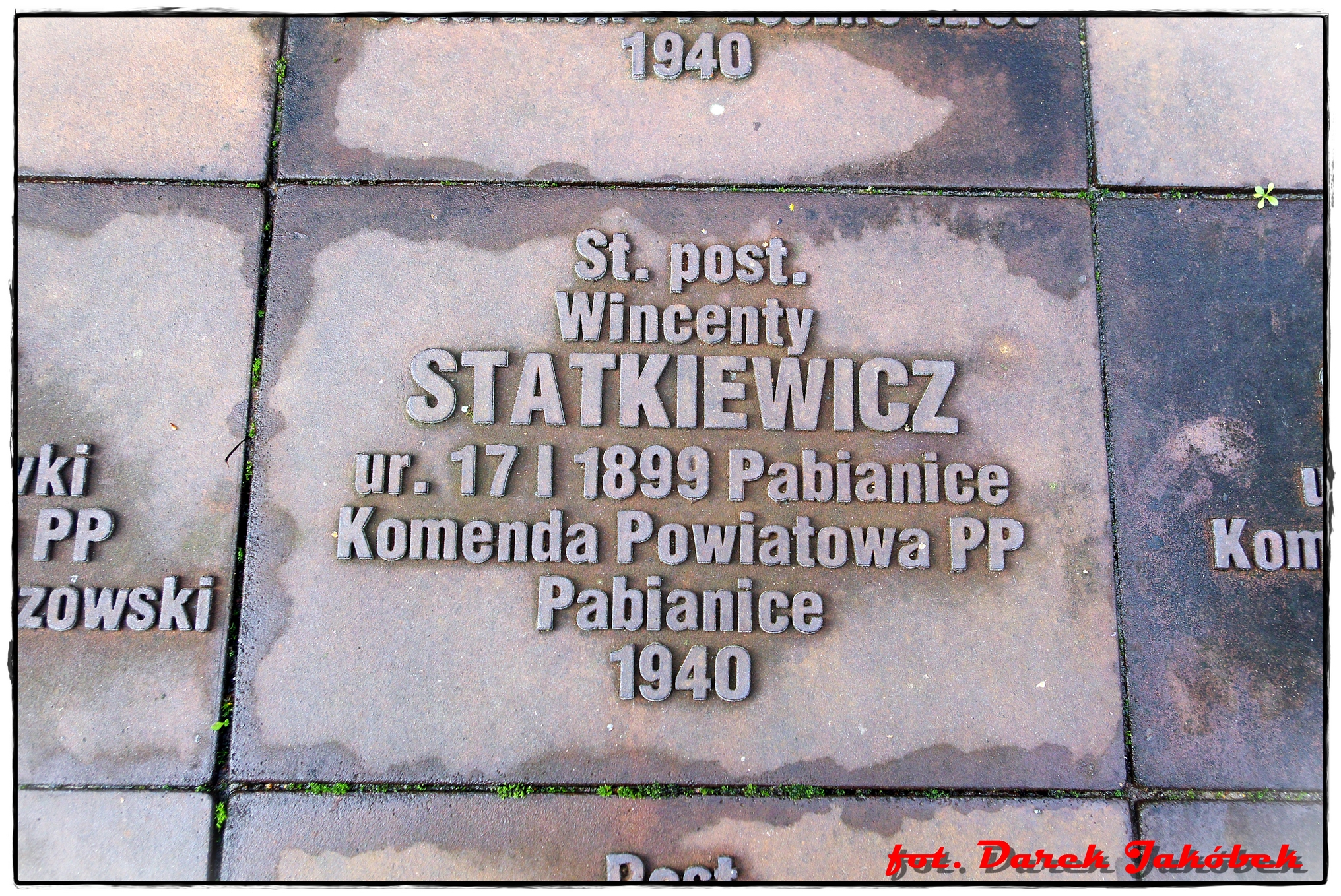 Tablica pamiątkowa Wincenty Statkiewicz
